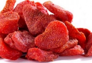 strawberries dried in the oven
